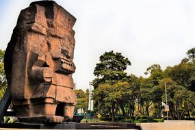 Tlaloc statue in Mexico