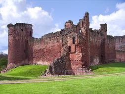 ruined old red castle