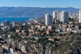 panorama of the city of Rijeka in Croatia