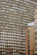 wonderful facade of office building, uk, england, London