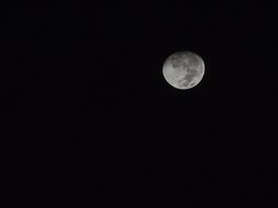 beautiful moon in the night sky