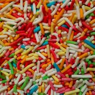 colored baking sprinkles