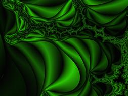 fractal apple green drawing