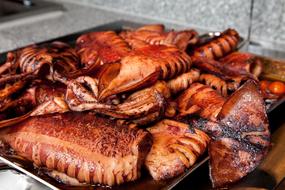 juicy fried squid