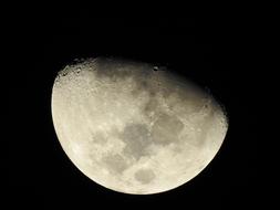 white moon in the night