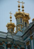 beautiful golden domes of the church