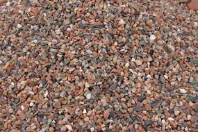 fine red and grey Pebble, background