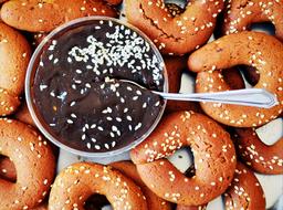 sesame doughnuts