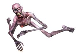 drawn zombie skeleton