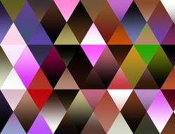abstract geometric triangles drawing