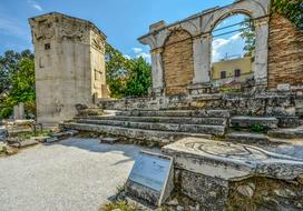 landscape of amazing Athens in Greece