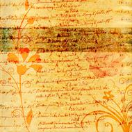 background scrapbooking paper text orange drawing