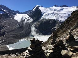 alpine snow cliffs
