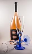 glass bottle with glass