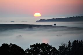 Fog Landscape Dusk