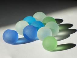 colorful crystal balls