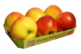 fresh apples in a box