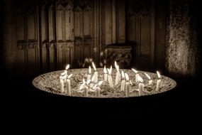 Monochrome Sepia Candles