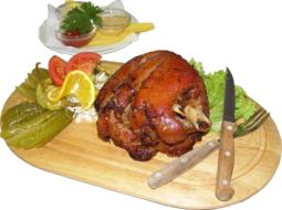 roast delicious meat on the table