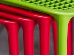 Chair Stack Red green