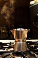 kettle for drinks on the stove