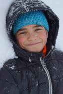 Boy Snow play
