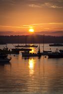 Sea Sunset Evening