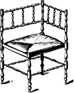 chair fancy vintage drawing