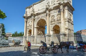 Rome Arch Horse