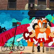 beautiful graffiti on the wall of a building