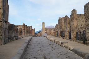 magnificent old ruins of pompeii