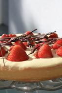 Strawberries on a baking sheet