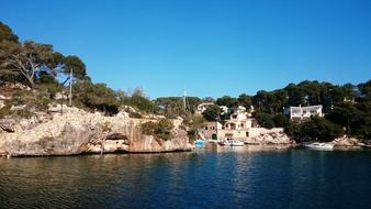 beautiful town by the lake
