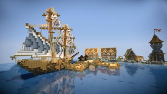built ships in the game meincraft