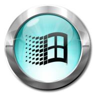 icon 3d ie blue metal