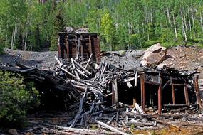 collapsed old mine