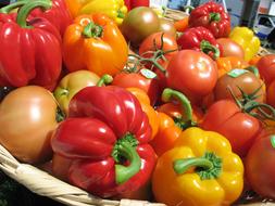 fresh ripe peppers