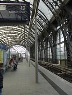 interior of the station in dresden