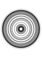 hawaiian pattern, twirl, black and white