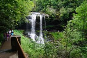 Waterfall Dry Falls North Carolina