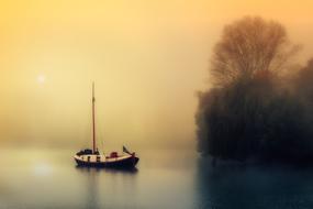 Sailing Boat Rest at sunset