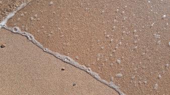Sand Sea Coast closeup view