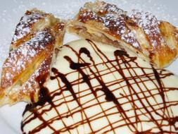 homemade sweet strudel