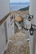 beautiful resort streets by the houses