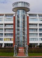 Apartment House with Staircase Spiral