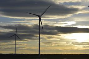 Wind Energy Power on field