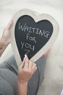Pregnancy Chalkboard Note Message