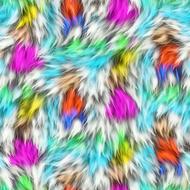 colorful fur, abstract pattern