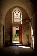 Light and shadow in Zinciriye Medresesi in Mardin, Turkey