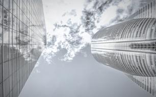 splendid Skyscrapers Reflection